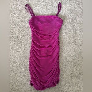 Perfect purple mini dress - ribbed
